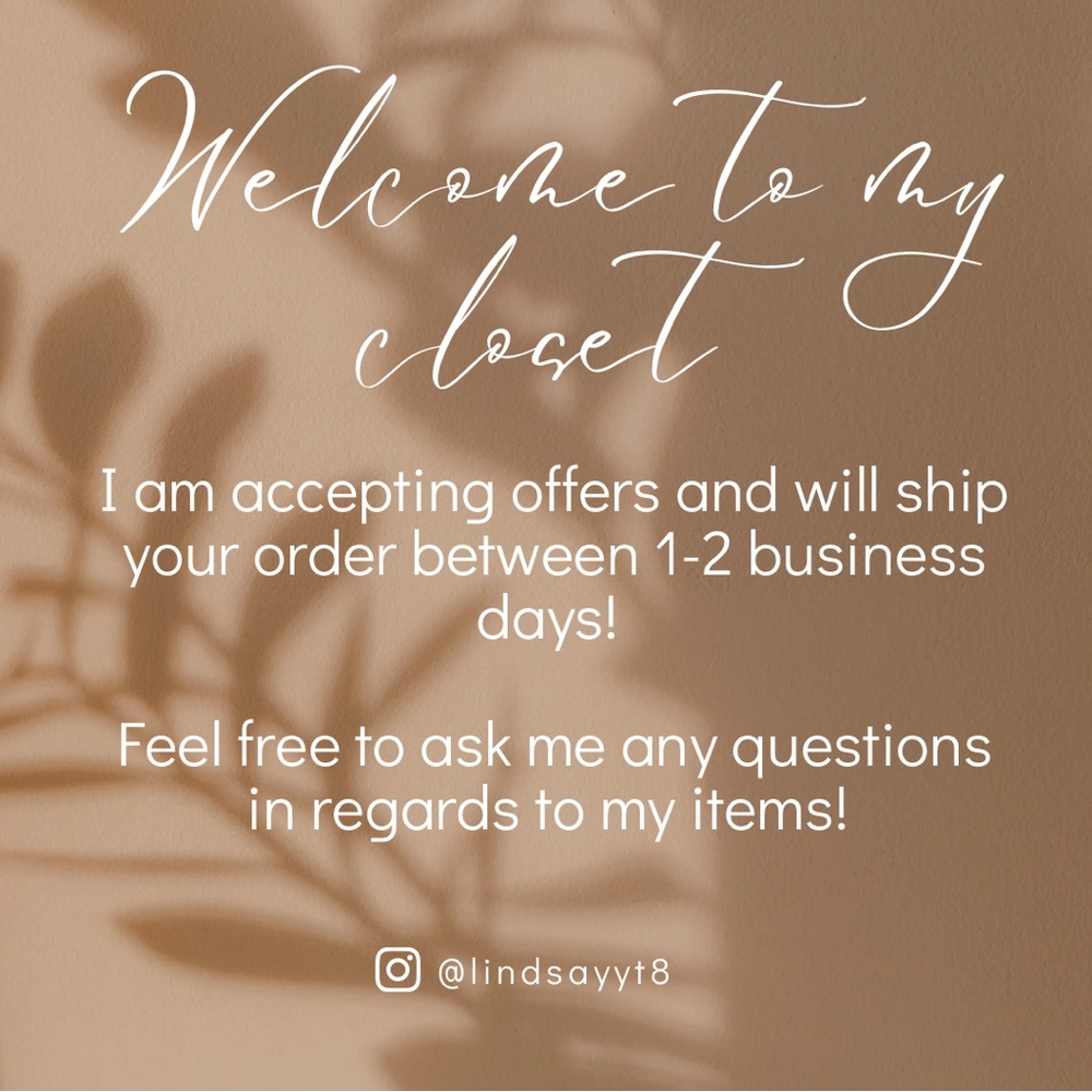 Welcome to my Closet! Most of my sizes available are L (10-12). Accepting offers